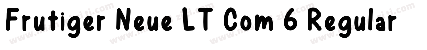 Frutiger Neue LT Com 6 Regular字体转换